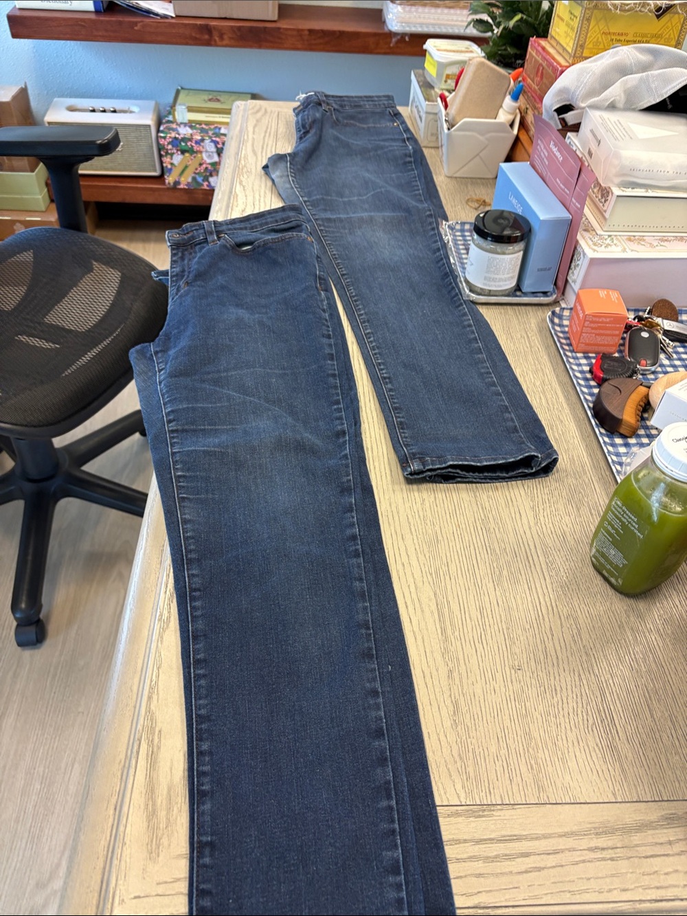 Eileen Fisher Women's Skinny Jeans in Dark Blue Denim